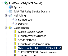 Postman Nicht erlaubte Adressen