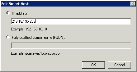 Exchange Sendekonnector edit netzwerk ip - hier klicken für Vollansicht